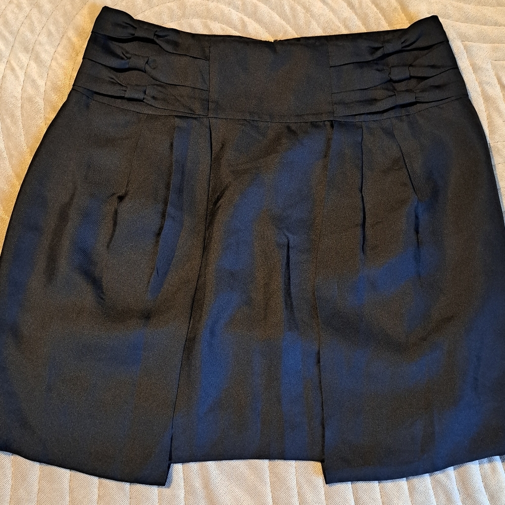 American Retro silk mini skirt